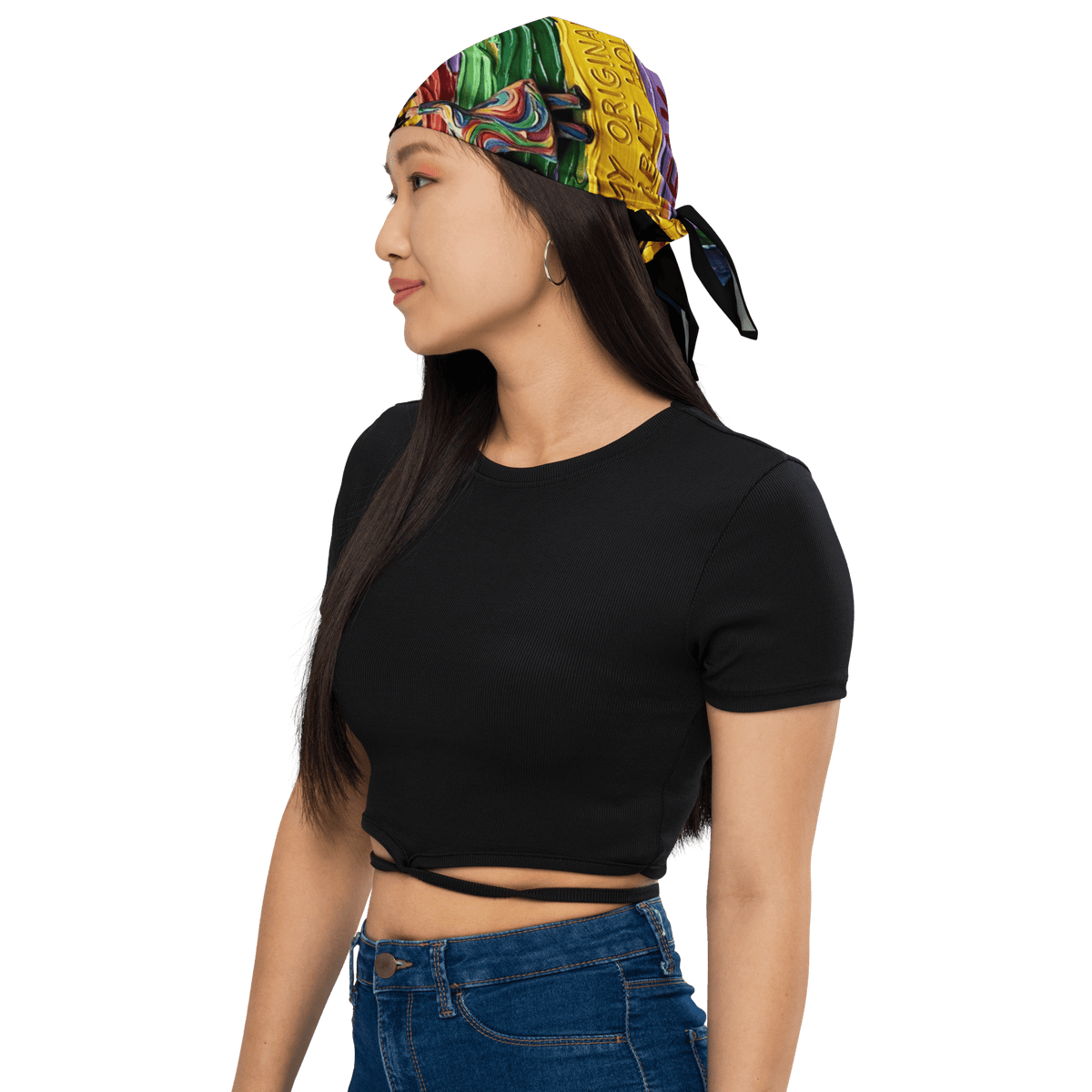 All-Over Print Unisex Bandana - HEATHERS WORLDS2830335_16033CUT-SEW