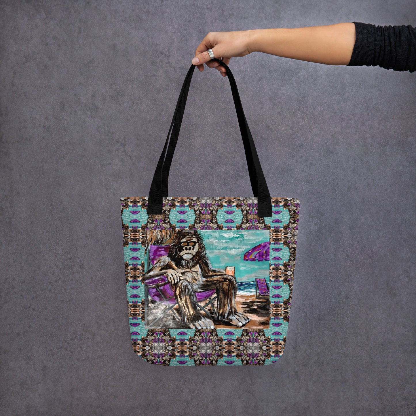 The Bigfoot's Day Off Tote Bag by Fay - HEATHERS WORLDS5054482_4533