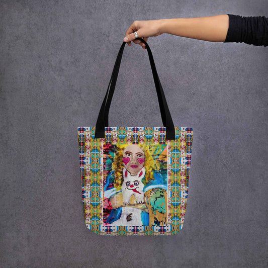 I Found Myself Down the Rabbit Hole Original Art Tote Bag by Fay - HEATHERS WORLDS4479734_4533