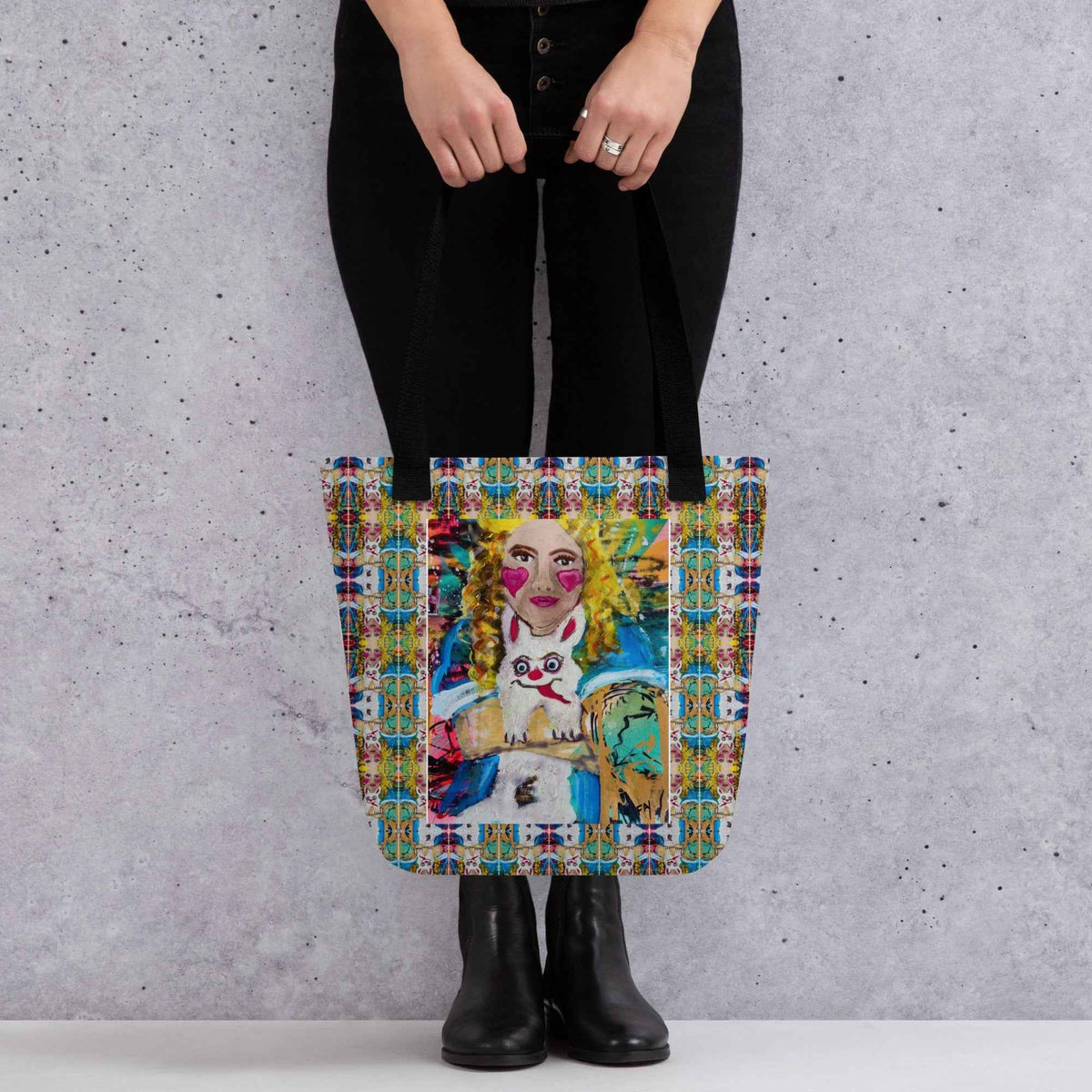 I Found Myself Down the Rabbit Hole Original Art Tote Bag by Fay - HEATHERS WORLDS4479734_4533