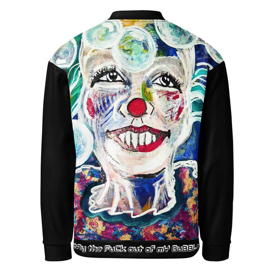 Stay the Fuck Out of My Bubble – Original Art Print Unisex Bomber Jacket - HEATHERS WORLDS2038327_10877