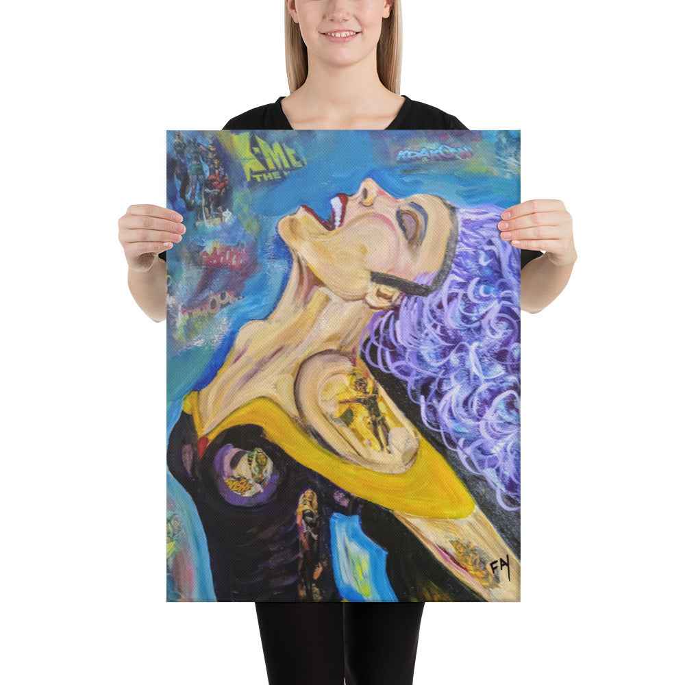 Embracing Individuality/Original Art Print on Canvas/by Fay