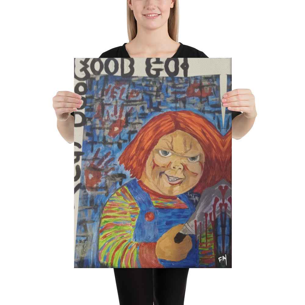 Good Guy Chucky – Original Art Print on Canvas by Fay - HEATHERS WORLDS6752514_7