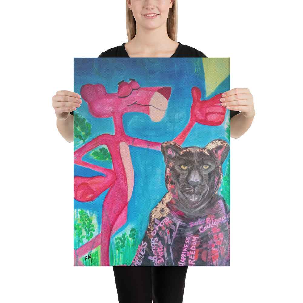 Unique Individuality/ Original Paint Print on Canvas/by Fay