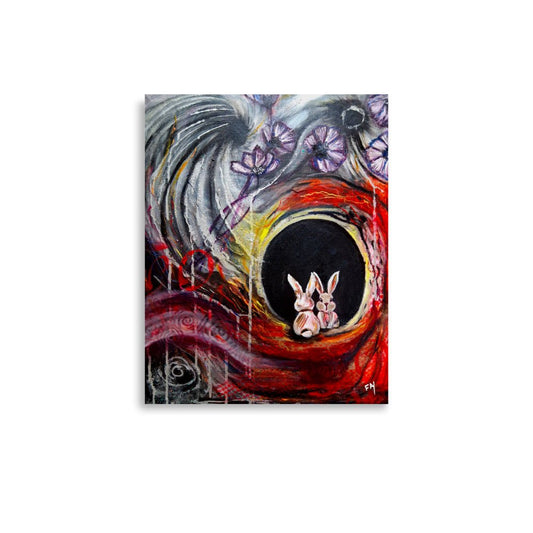 The Architect's Rabbit Hole/Mixed Media Original Poster Print - HEATHERS WORLDS8884896_14125POSTER