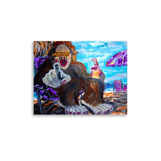 Bigfoots Wonderland/Mixed Media Original Poster Print - HEATHERS WORLDS9541446_14125POSTER