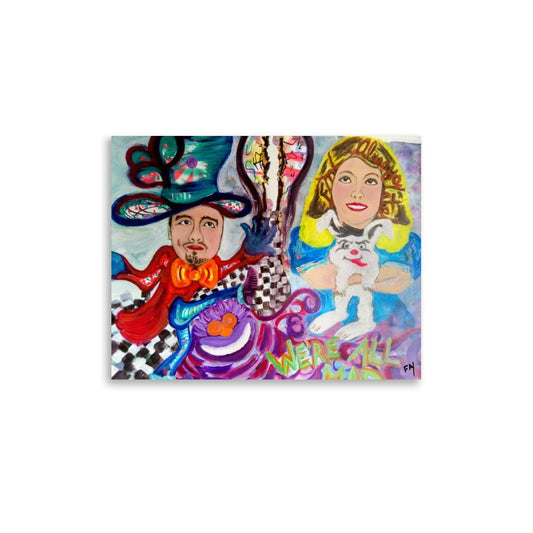 Always Late for the Tea Party/Mixed Media Original Poster Print - HEATHERS WORLDS3263450_14125POSTER