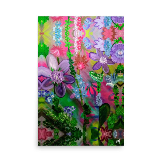 The Neon Sanctuary – Mixed Media Original Poster Print by Fay - HEATHERS WORLDS8813754_2POSTER