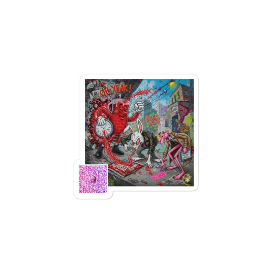 Oh Yeah-a World turned Upside Down Interactive Sticker - HEATHERS WORLDS7395948_10163STICKER