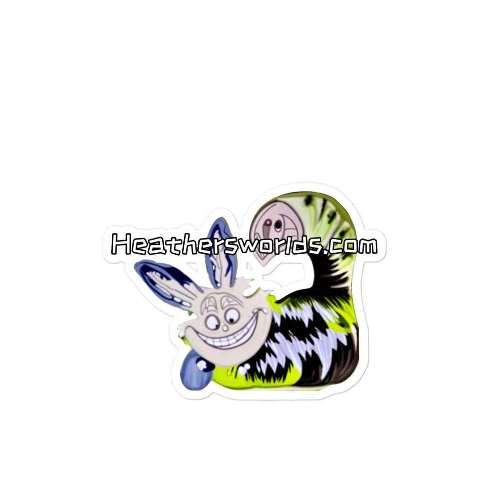 The Glitch – Cheshire Rabbit Weird Is Our Superpower Sticker - HEATHERS WORLDS5618909_10164