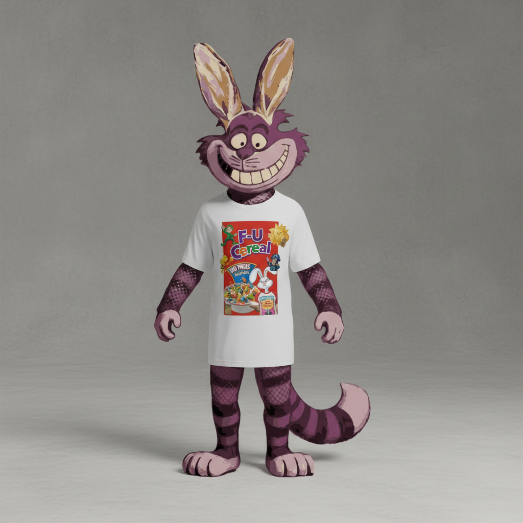 "F-U Cereal: The No-Prize Edition" – Retro Mashup Graphic Tee