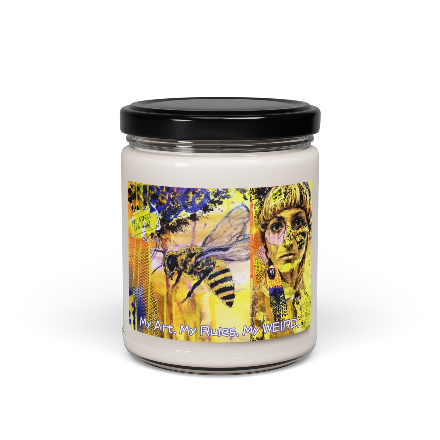 Heathers Worlds Scented soy candle My Art. My Rules. My WEIRD. - HEATHERS WORLDS4811624_22812