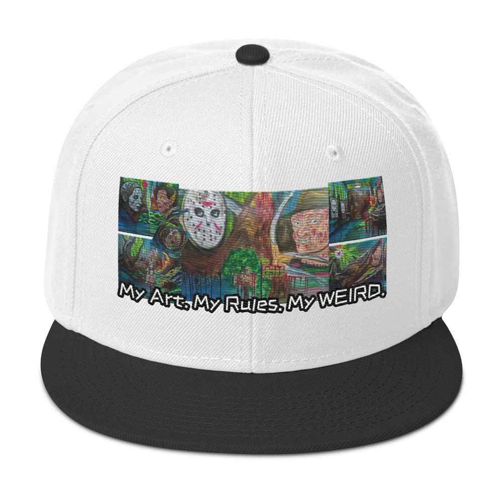 Weird Art Snapback Hat – Original Design by Fay - HEATHERS WORLDS9148203_4478