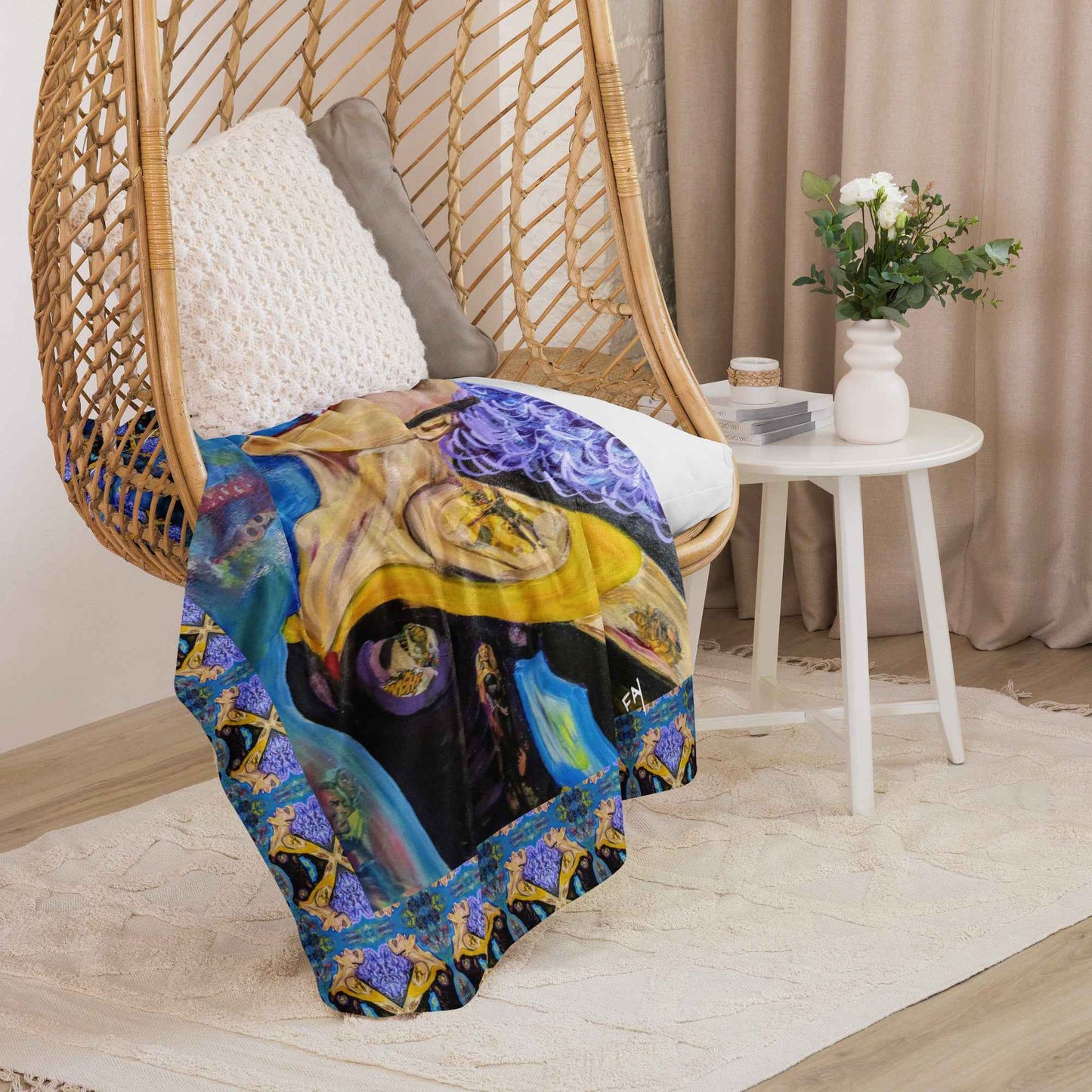Embracing Individuality Art Print Throw Blanket - HEATHERS WORLDS6995490_17482