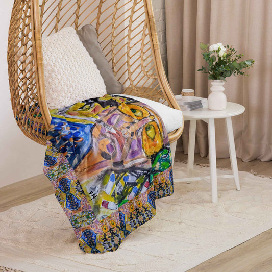 Wonderfully Unconventional Art Print Throw Blanket - HEATHERS WORLDS6144942_17482