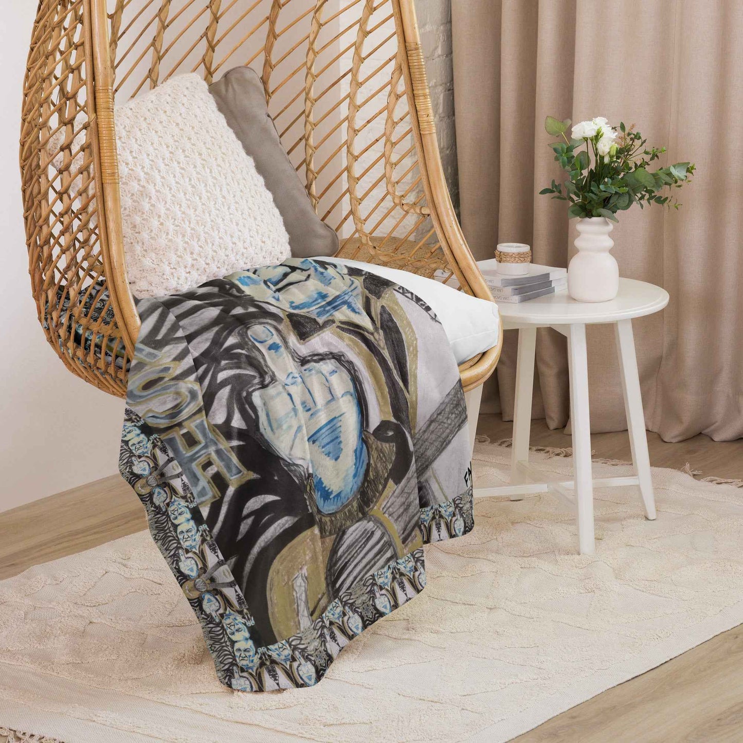 Against Conformity Art Print Throw Blanket – Bold Statement Design - HEATHERS WORLDS2935196_17482