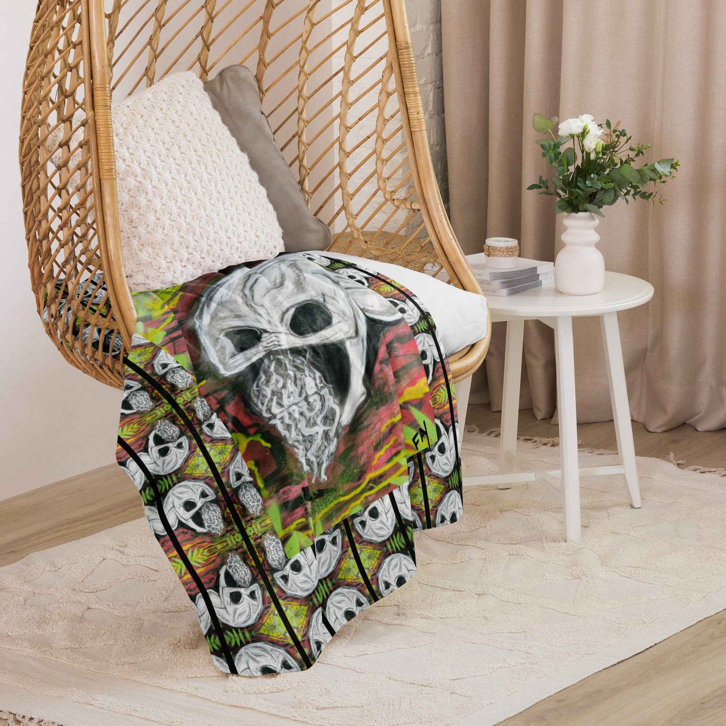 Self Discovery Art Print Throw Blanket – Original Artwork - HEATHERS WORLDS2154395_17482