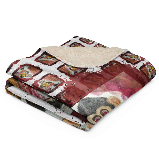 Monkey See Monkey Do Art Print Throw Blanket – Weird & Wonderful - HEATHERS WORLDS3061156_17482