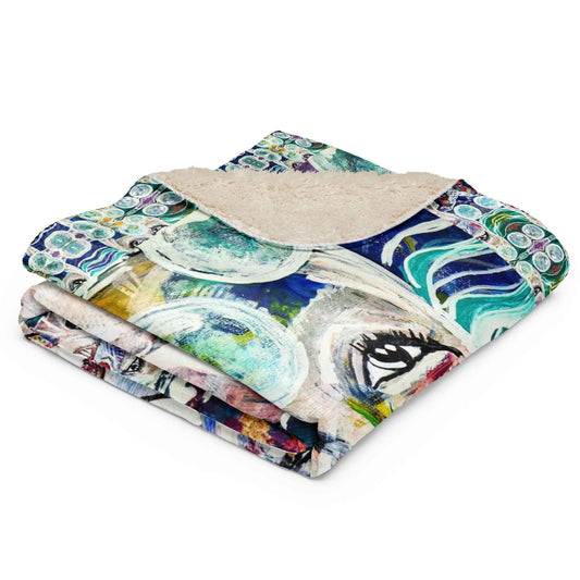 Stay Out of My Bubble Funny Art Print Throw Blanket - HEATHERS WORLDS1258914_17482