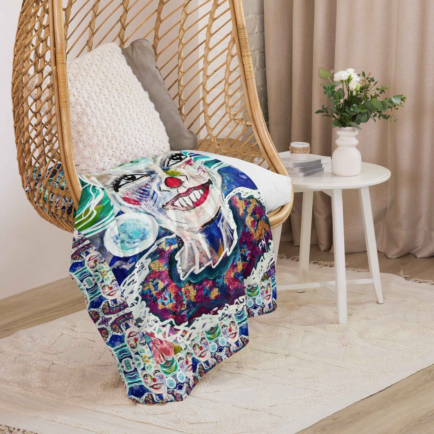 Stay Out of My Bubble Funny Art Print Throw Blanket - HEATHERS WORLDS1258914_17482