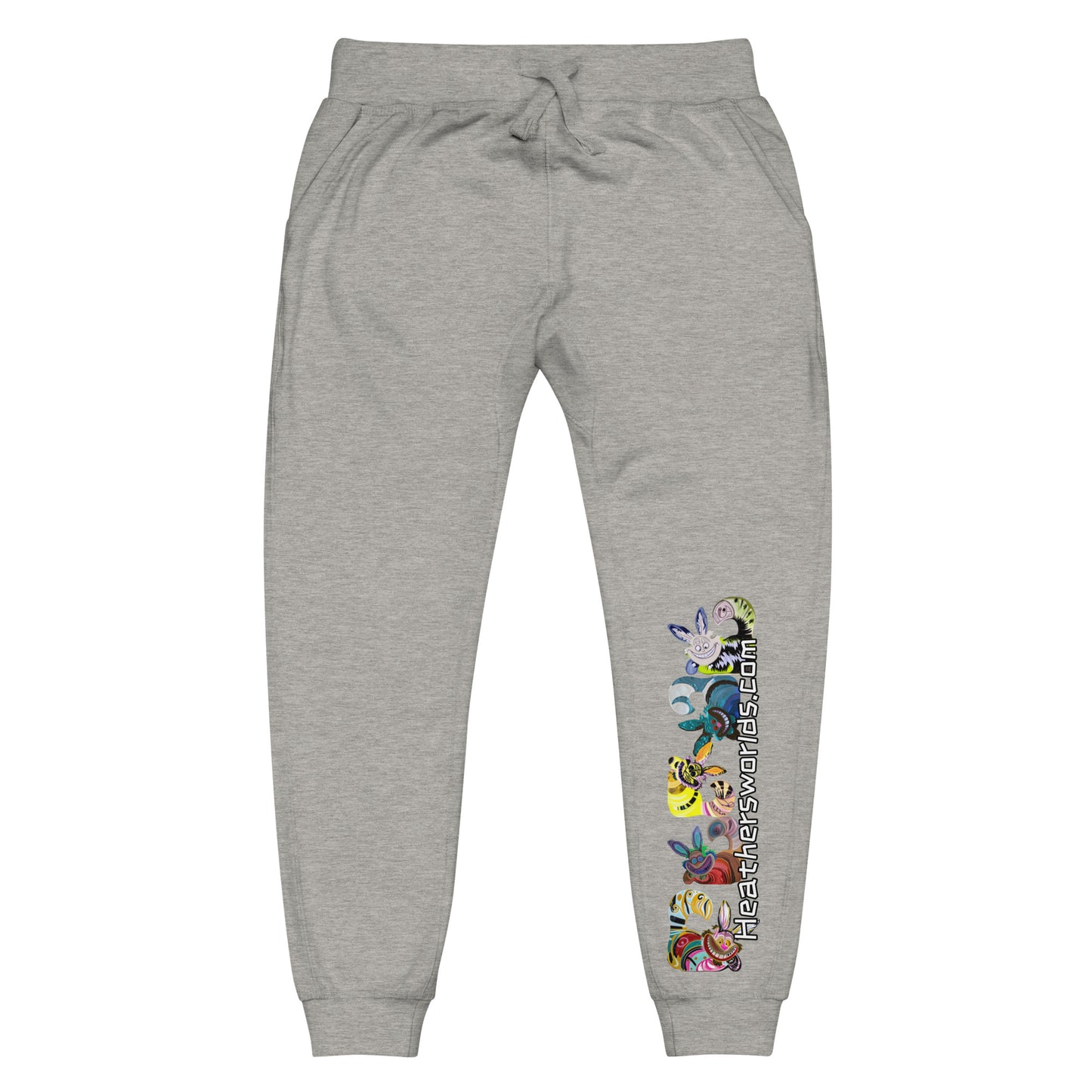 Heathers Worlds Unisex fleece sweatpants Cheshire Rabbit - HEATHERS WORLDS1389718_11277