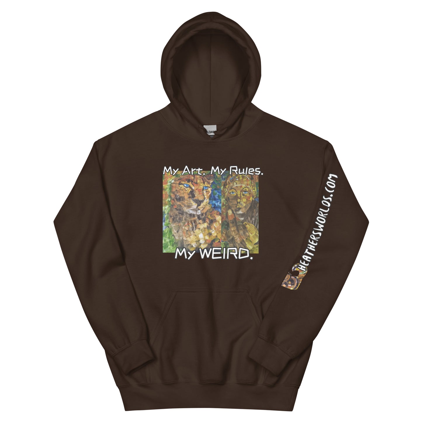 Heathers Worlds Unisex Hoodie My Art. My Rules. My WEIRD. - HEATHERS WORLDS6395166_5554