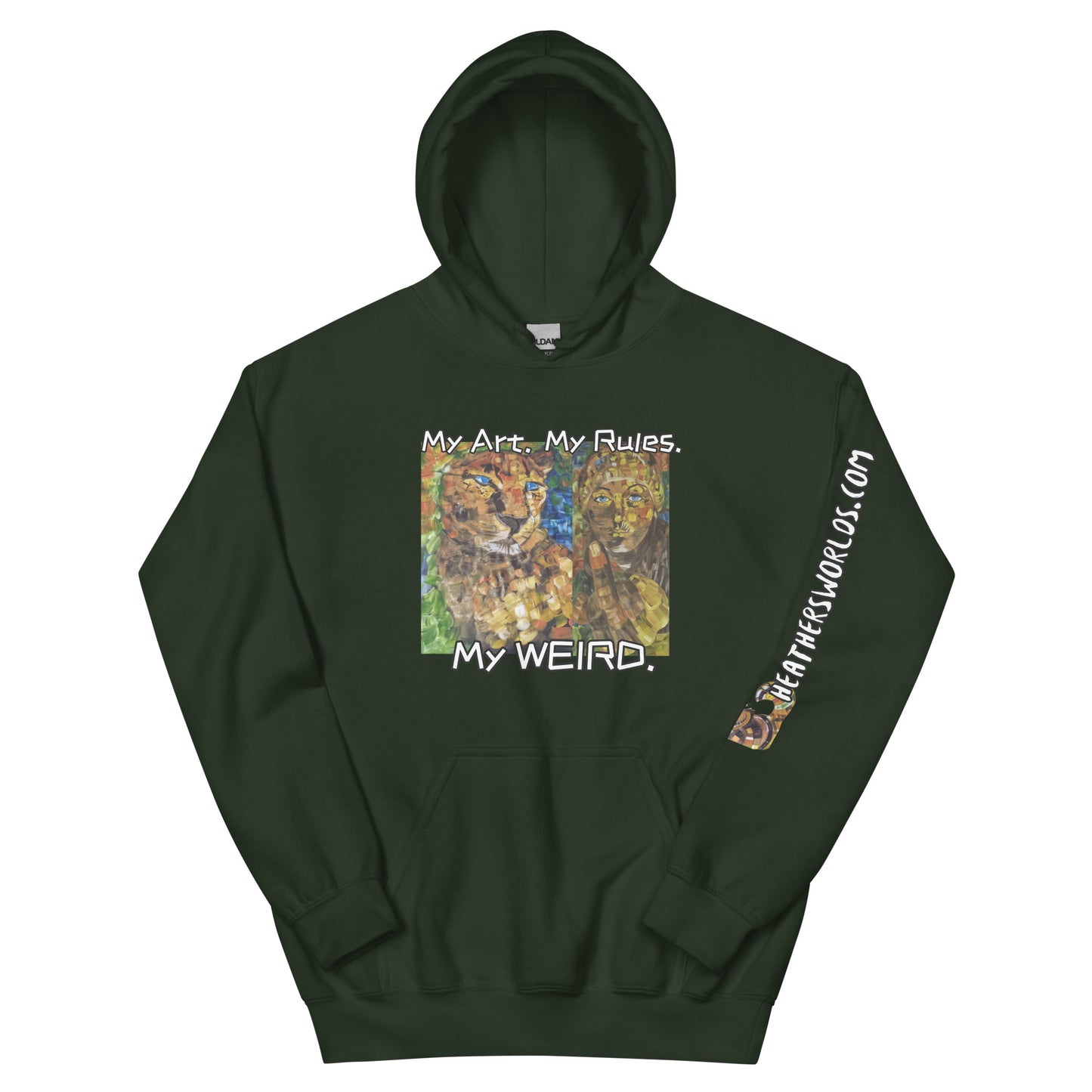 Heathers Worlds Unisex Hoodie My Art. My Rules. My WEIRD. - HEATHERS WORLDS6395166_20570