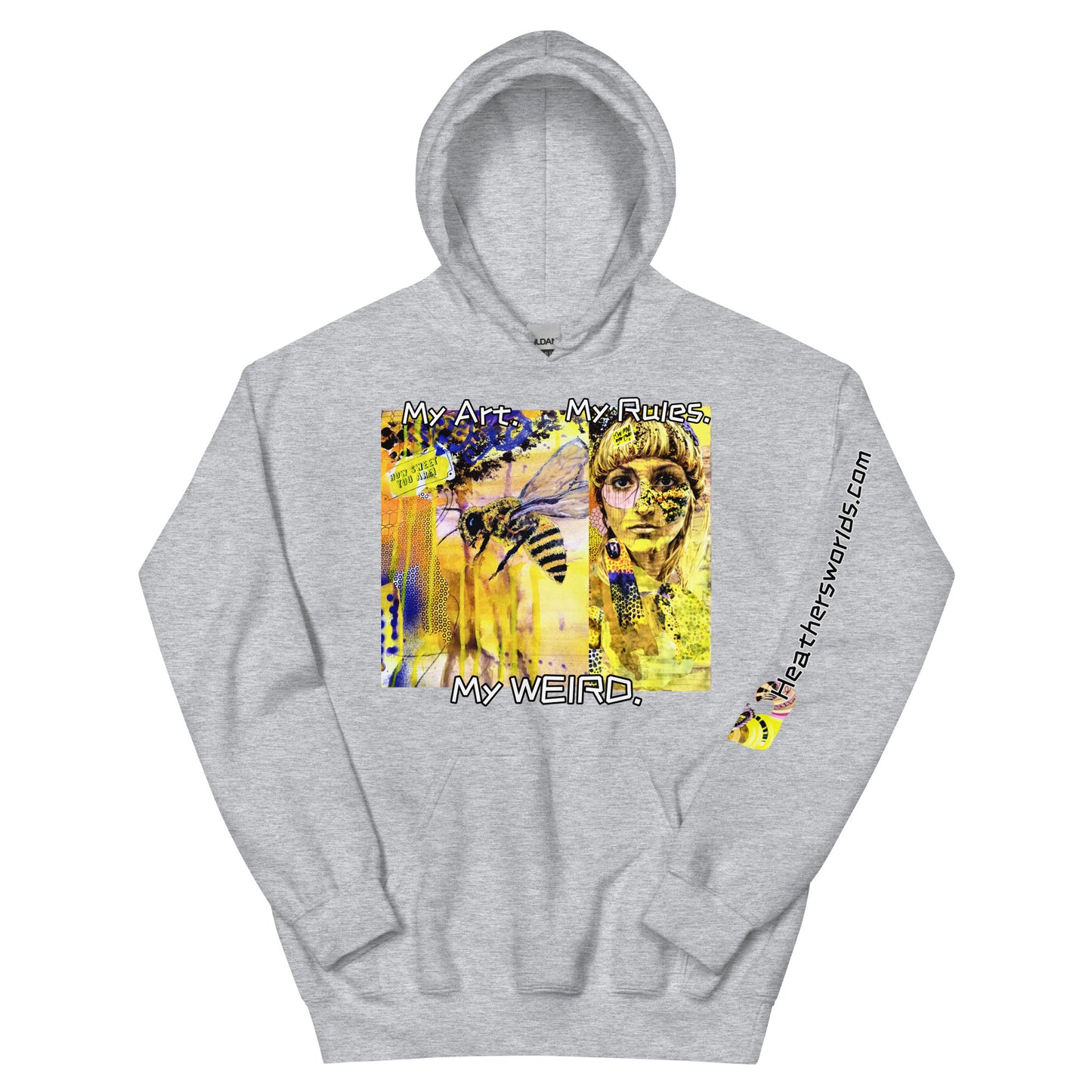 Heathers Worlds Unisex Hoodie My Art. My Rules. My WEIRD. - HEATHERS WORLDS5847453_5610