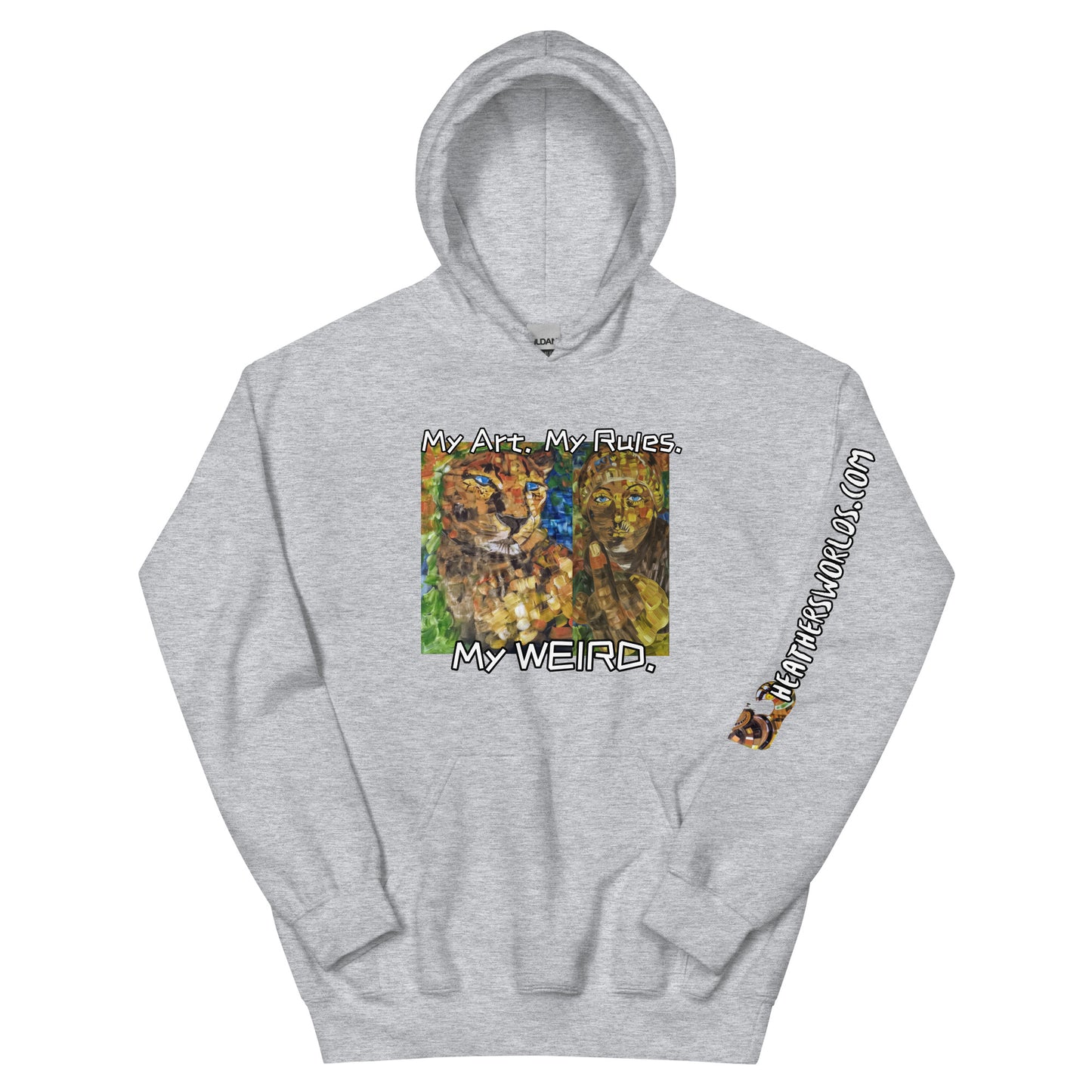 Heathers Worlds Unisex Hoodie My Art. My Rules. My WEIRD. - HEATHERS WORLDS6395166_5610