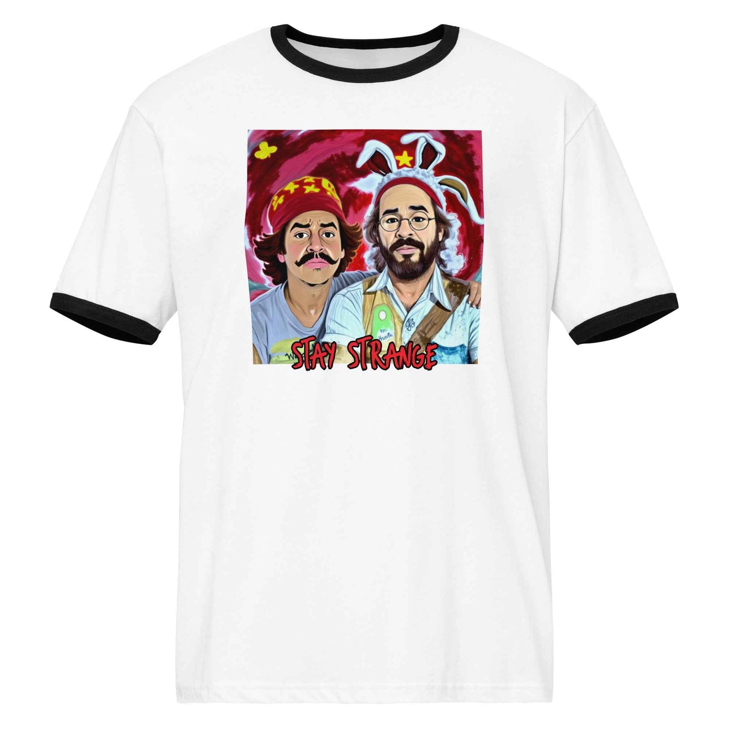 Weird Art Ringer Tee – Original Design by Fay - HEATHERS WORLDS5190595_24483