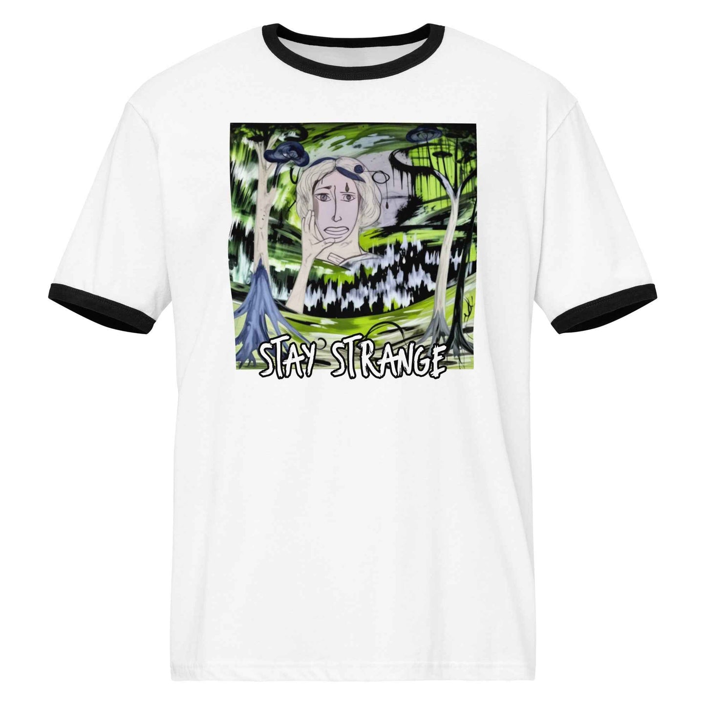 Weird Art Ringer Tee Vol. 5 – Original Design by Fay - HEATHERS WORLDS7831438_24483