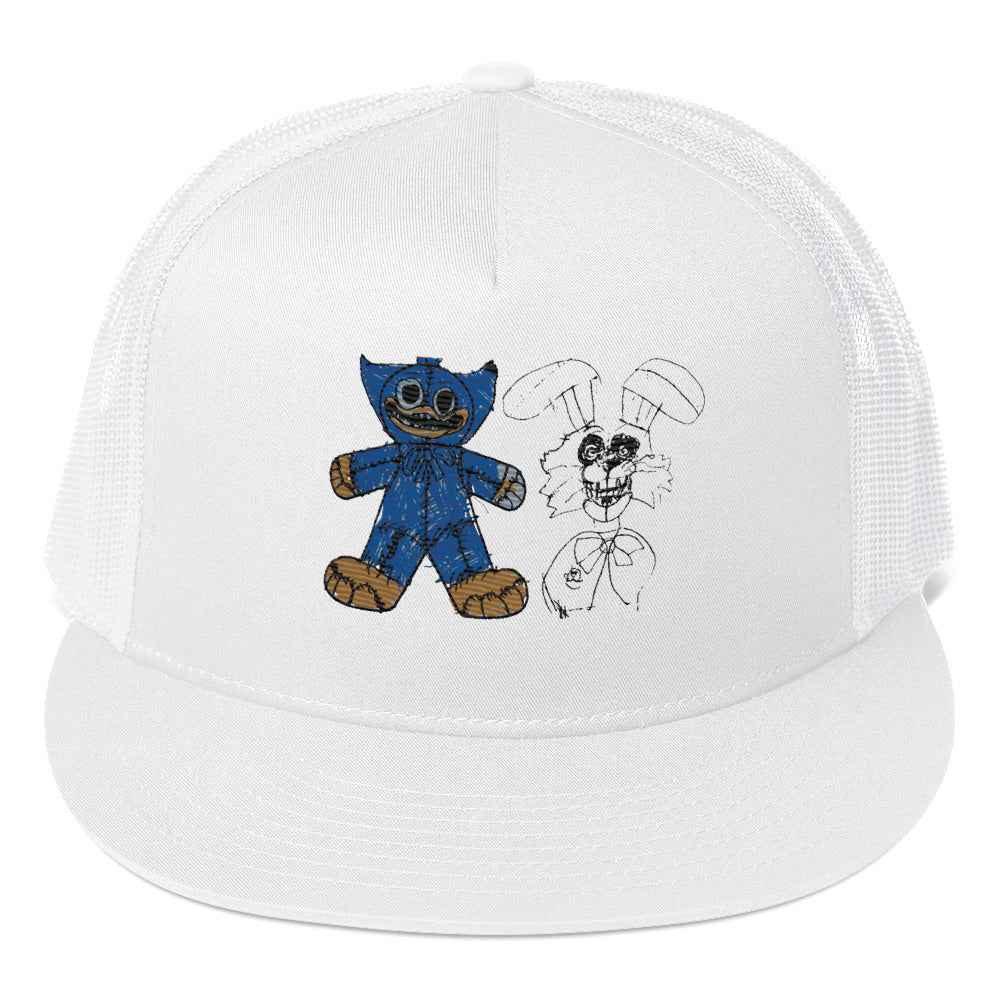 Rostin's Cool Doodle – Weird Duo Trucker Cap - HEATHERS WORLDS1957707_4810