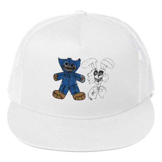 Rostin's Cool Doodle – Weird Duo Trucker Cap - HEATHERS WORLDS1957707_4810