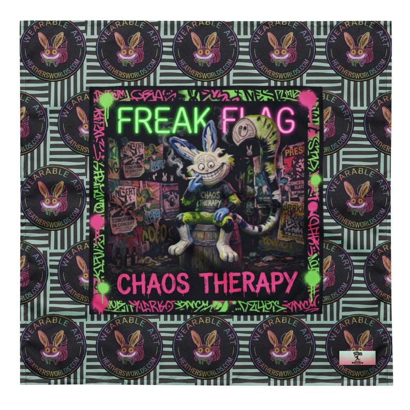 LIL BASTARDS All-over print FREAK FLAG bandana - HEATHERS WORLDS1789027_16033CUT-SEW