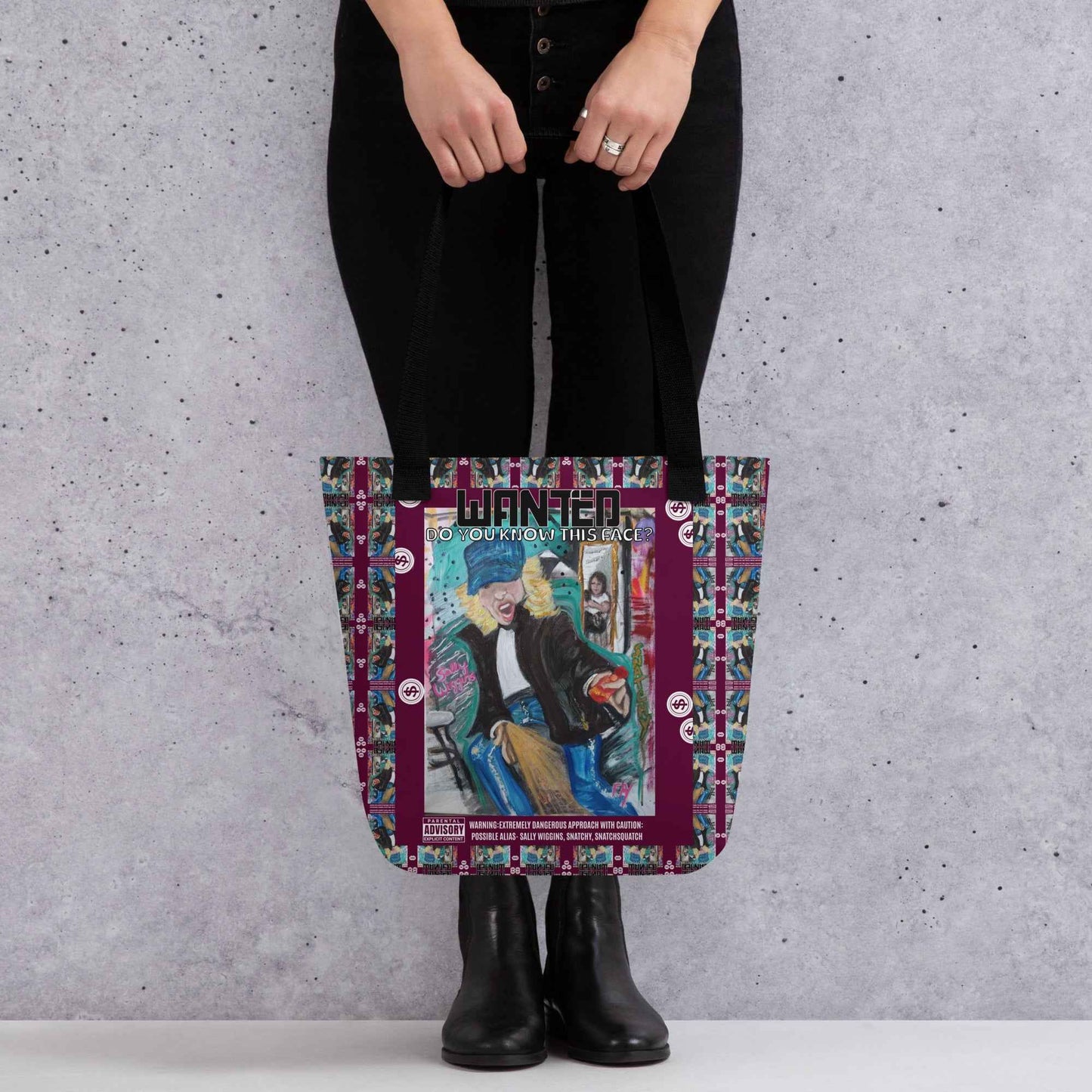 Sally Wiggins Gone Wild – Original Portrait Canvas Print by Fay - HEATHERS WORLDS4305698_4533
