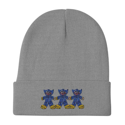 Rostin's Cool Doodle – Lil Bastard Trio Embroidered Beanie - HEATHERS WORLDS1971938_4524