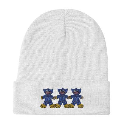 Rostin's Cool Doodle – Lil Bastard Trio Embroidered Beanie - HEATHERS WORLDS1971938_4525
