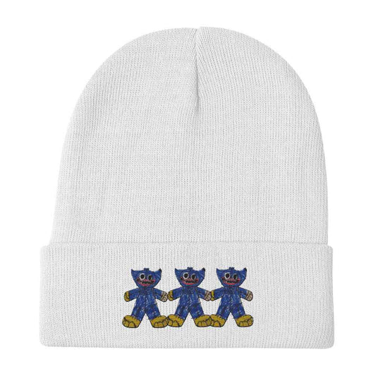 Rostin's Cool Doodle – Lil Bastard Trio Embroidered Beanie - HEATHERS WORLDS1971938_4525