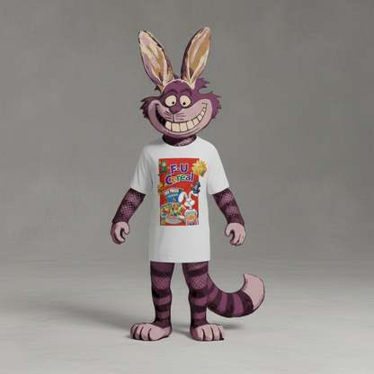 "F-U Cereal: The No-Prize Edition" – Retro Mashup Graphic Tee