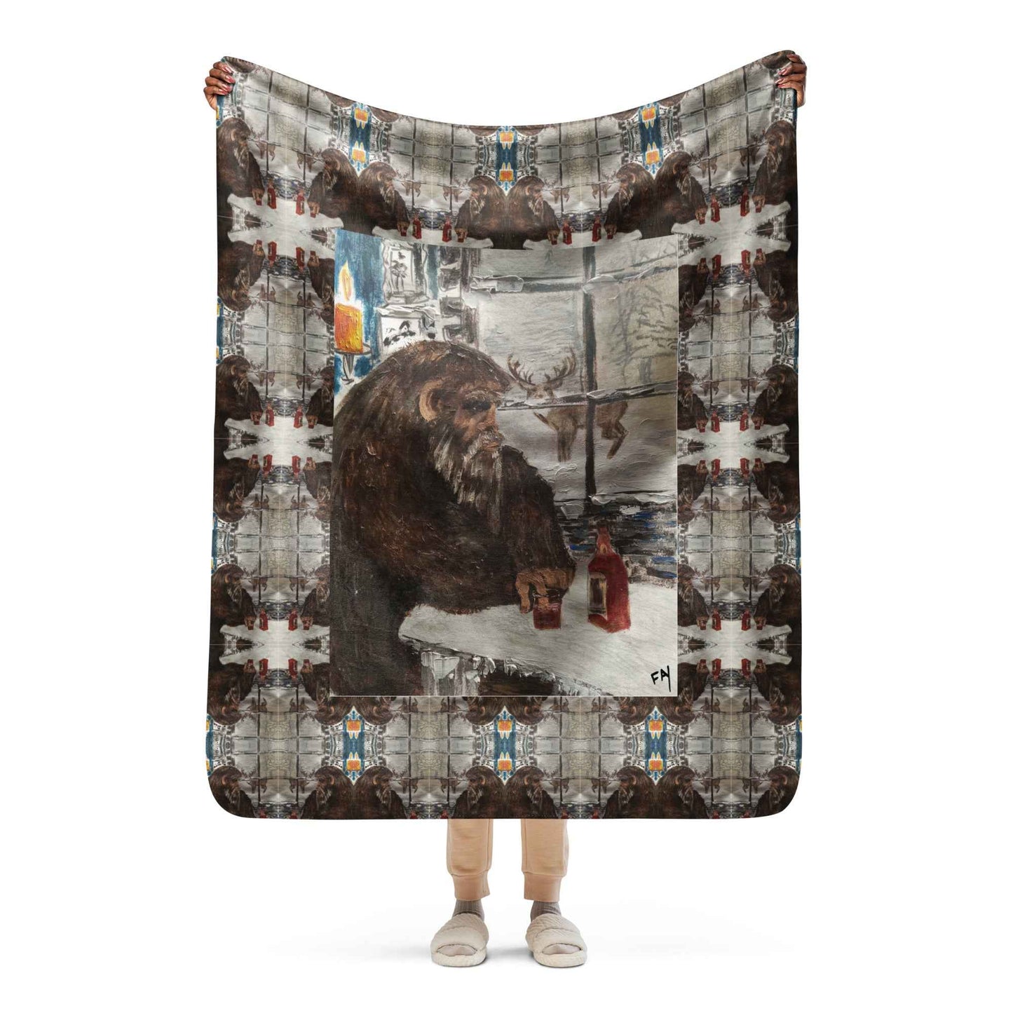Sweet Solitude Art Print Throw Blanket – Original Artwork by Fay - HEATHERS WORLDS4016256_17482