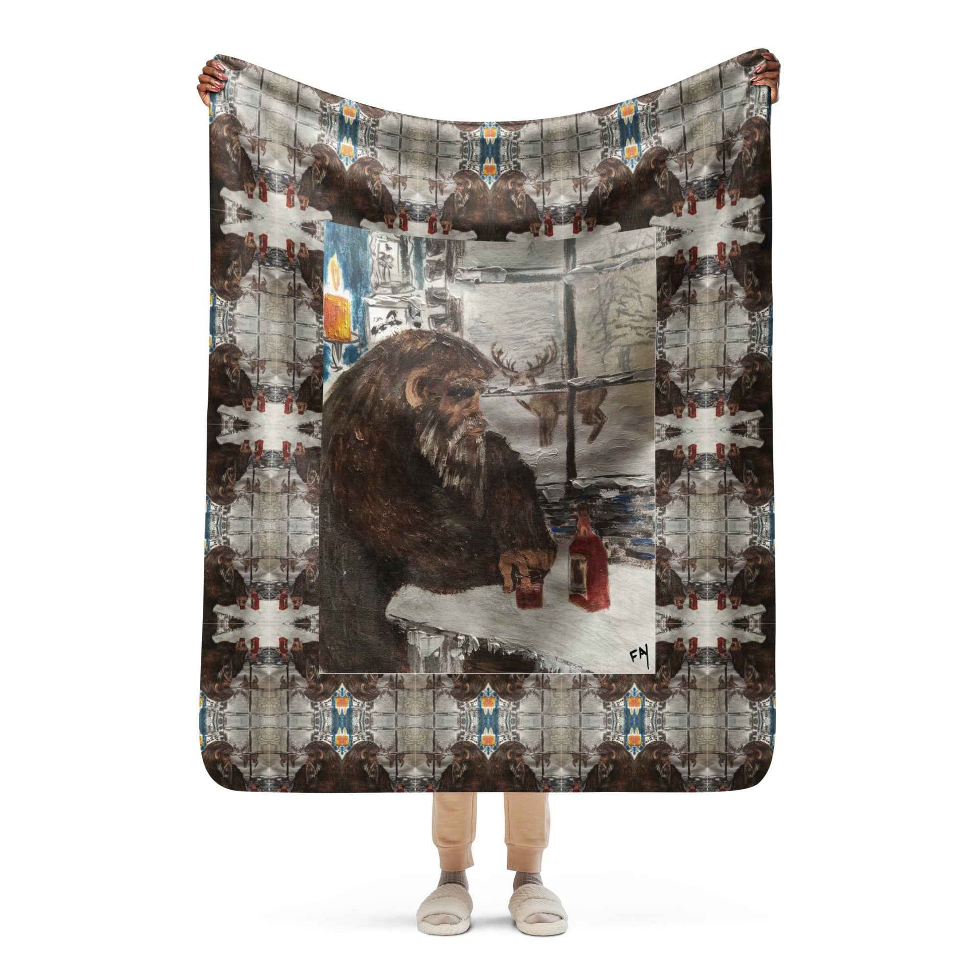 Sweet Solitude Art Print Throw Blanket – Original Artwork by Fay - HEATHERS WORLDS4016256_17482