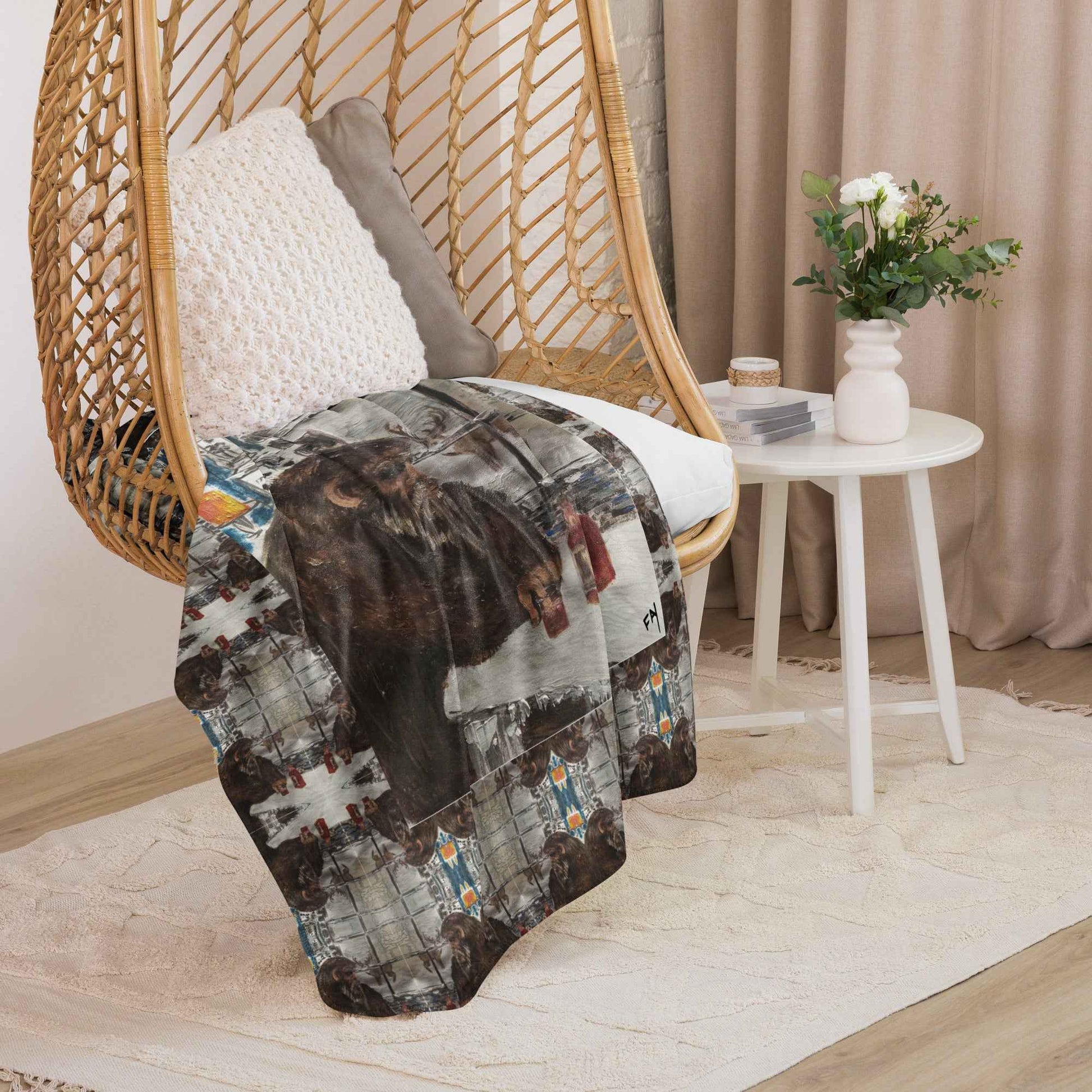 Sweet Solitude Art Print Throw Blanket – Original Artwork by Fay - HEATHERS WORLDS4016256_17482