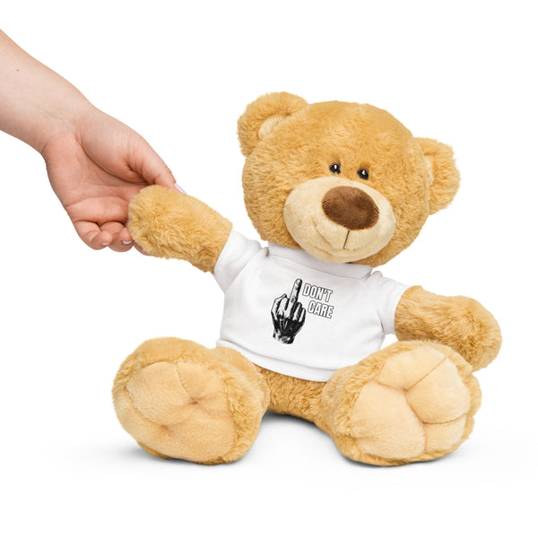 Don't Care Teddy Bear. His t-shirt says so - HEATHERS WORLDS8396511_20425SUBLIMATION