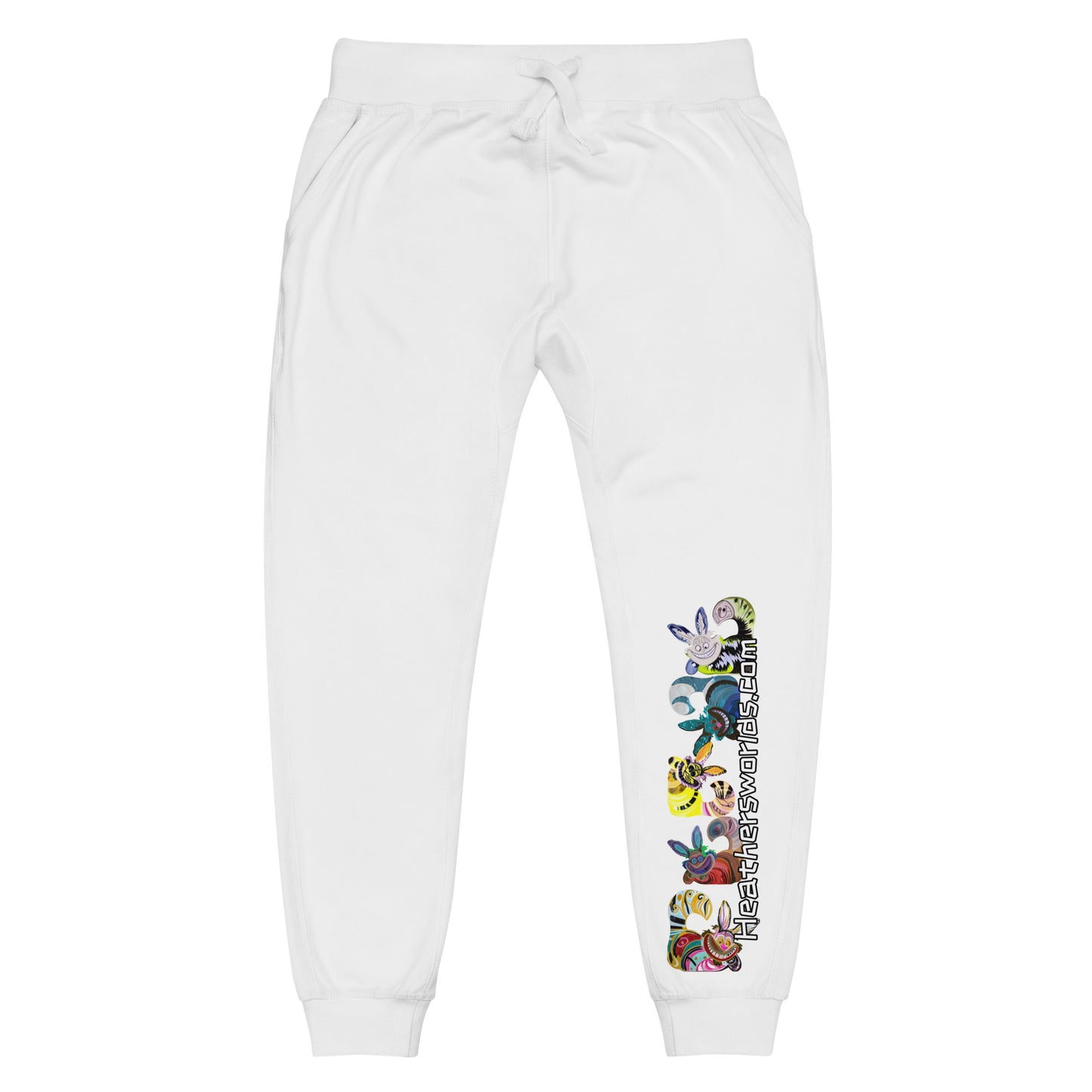 Heathers Worlds Unisex fleece sweatpants Cheshire Rabbit - HEATHERS WORLDS1389718_11271