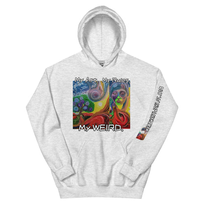 Heathers Worlds Unisex Hoodie My Art. My Rules. My WEIRD. - HEATHERS WORLDS1986063_20544