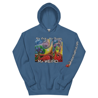 Heathers Worlds Unisex Hoodie My Art. My Rules. My WEIRD. - HEATHERS WORLDS1986063_5562