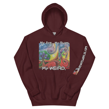 Heathers Worlds Unisex Hoodie My Art. My Rules. My WEIRD. - HEATHERS WORLDS1986063_5586