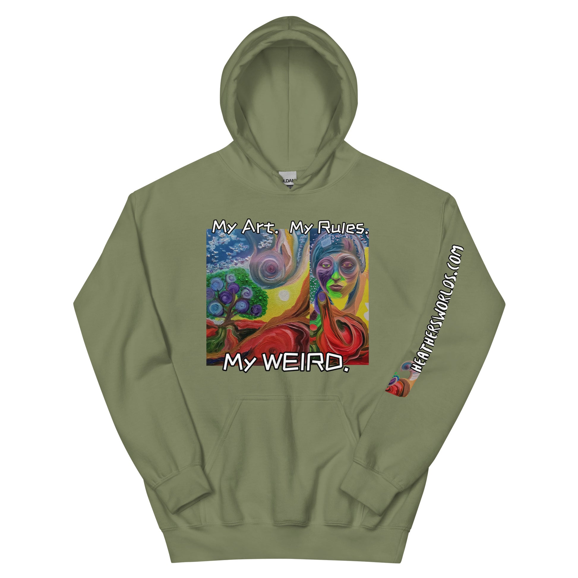 Heathers Worlds Unisex Hoodie My Art. My Rules. My WEIRD. - HEATHERS WORLDS1986063_12989