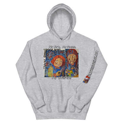 Heathers Worlds Unisex Hoodie My Art. My Rules. My WEIRD. - HEATHERS WORLDS7072552_5610