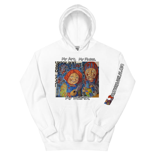 Heathers Worlds Unisex Hoodie My Art. My Rules. My WEIRD. - HEATHERS WORLDS7072552_5522